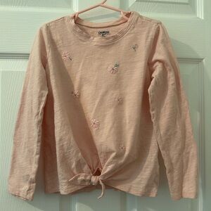 OshKosh B'gosh Light Pink Floral Long Sleeve Tee